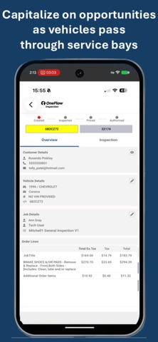 OneFlow Inspection screenshot