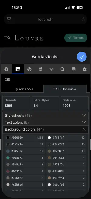 Web DevTools+ iPhone screenshot 4