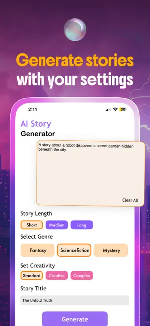 Novel AI - AI Story Generator iPhone screenshot 3