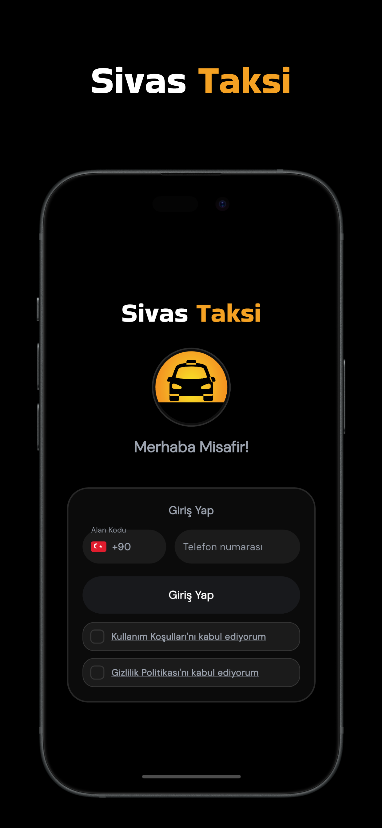 Sivas Taksi Uygulaması