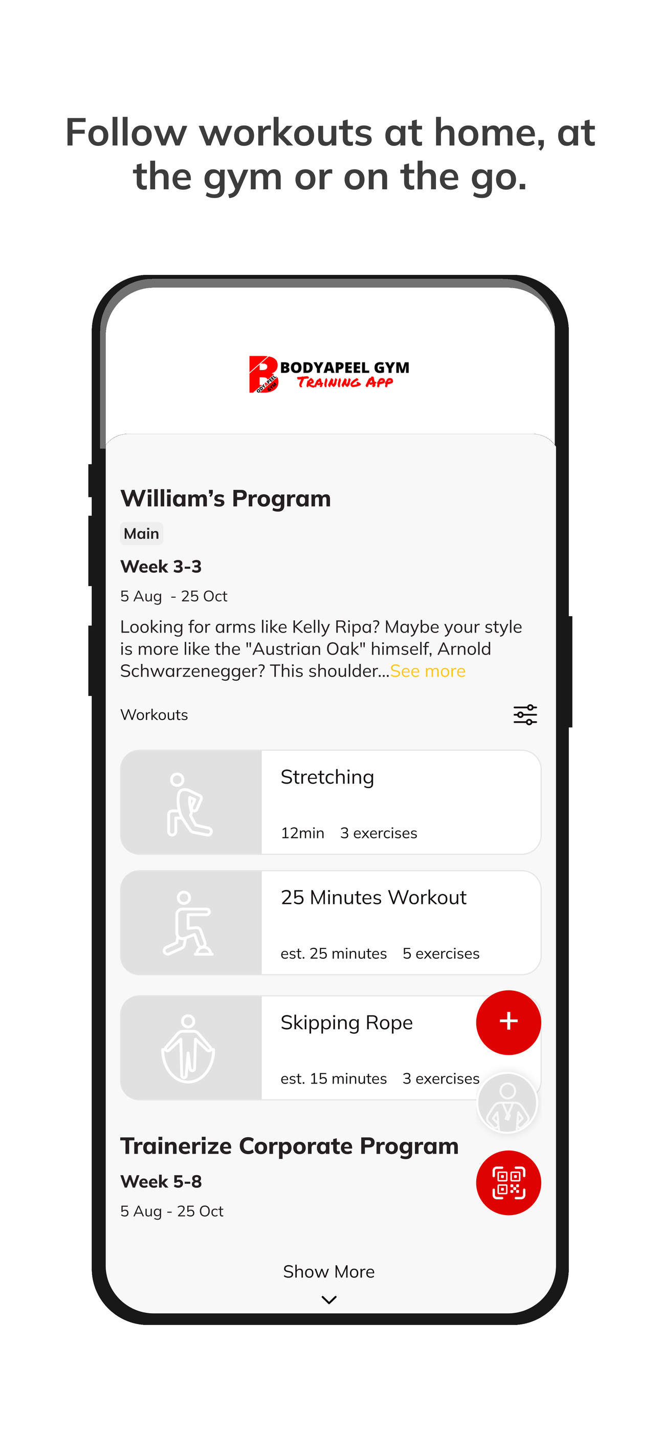 Bodyapeel Gym screenshot 4