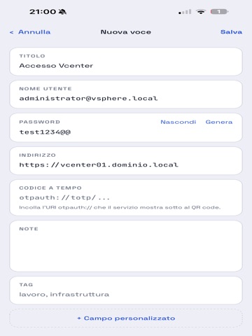 .kdbx - Password Manager iPad screenshot