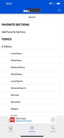 Citizen Tribune iPhone screenshot