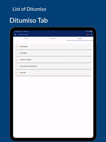 Difela Tša Luthere SA iPad screenshot 3