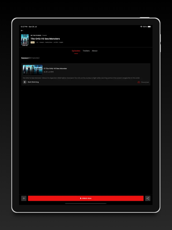 We The Studios iPad screenshot 5 - Entertainment app