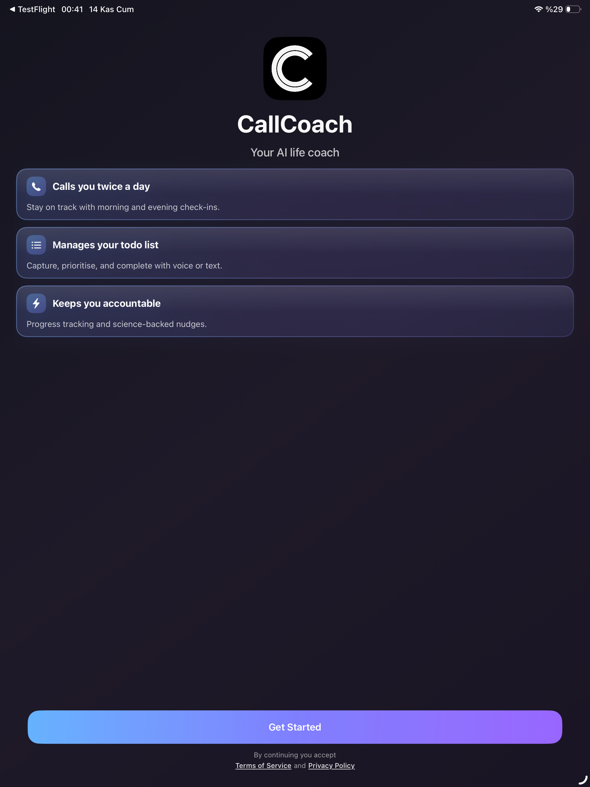 CallCoach: Honest Life Coach
