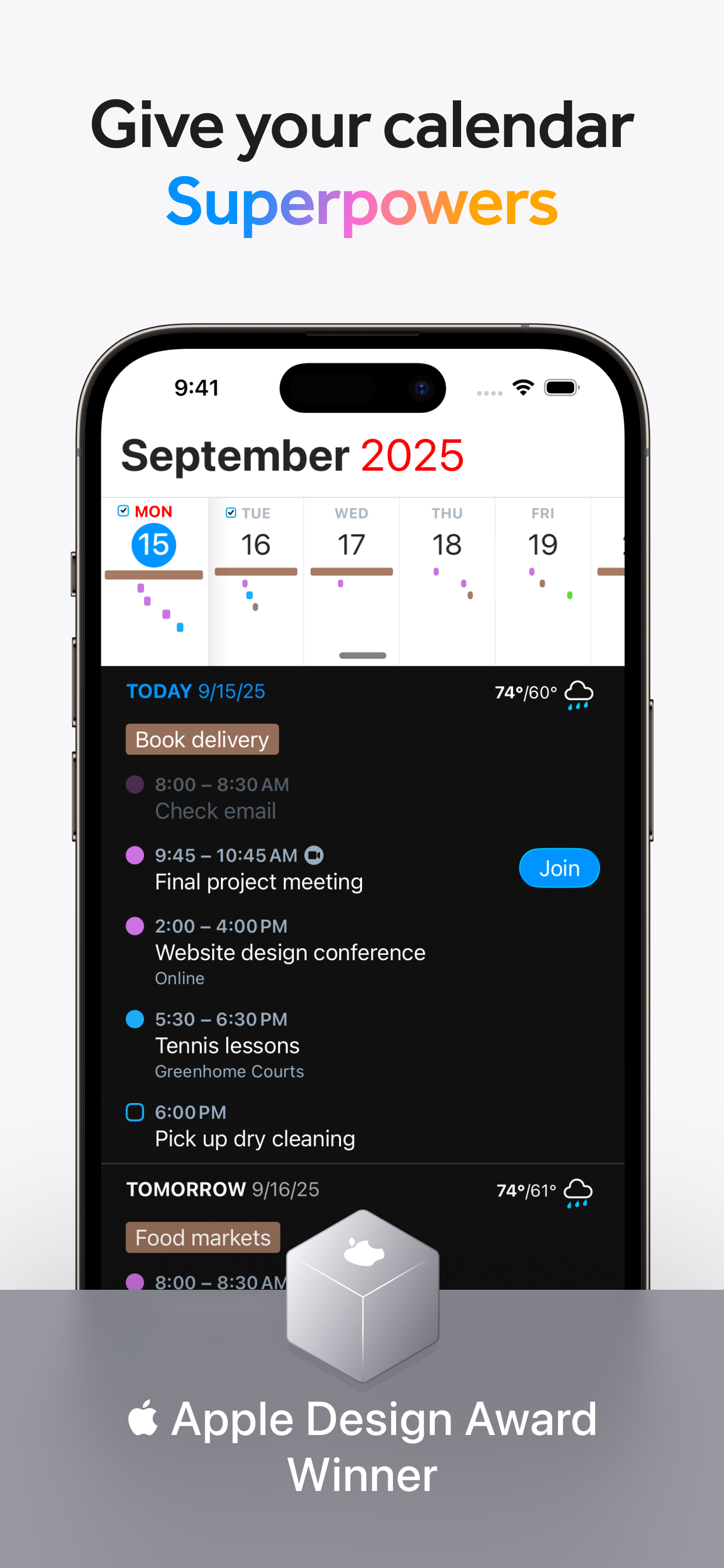 Fantastical Calendar