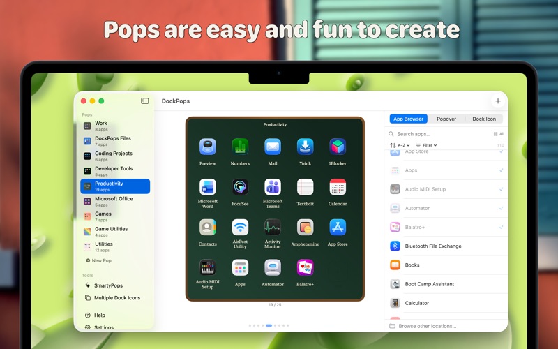 DockPops screenshot