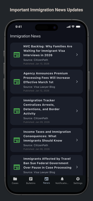 Immigration Case Tracker Screenshot 9 of 10