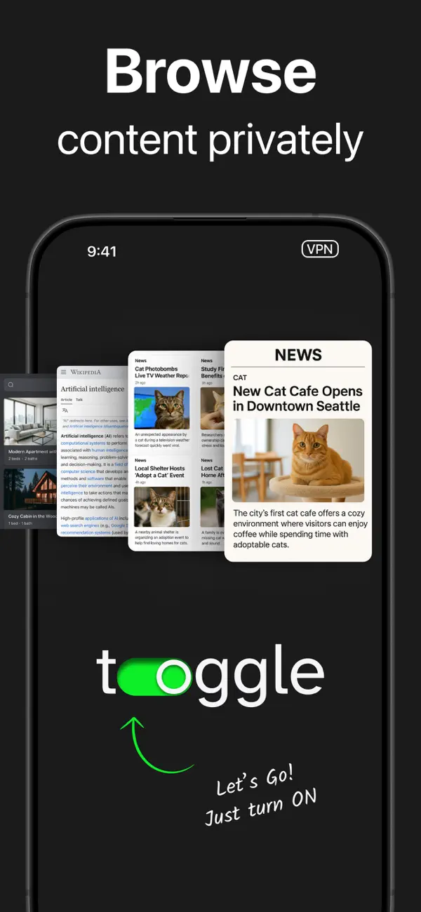 #6. Toggle VPN for Secure Internet (iOS) Által: Toggle