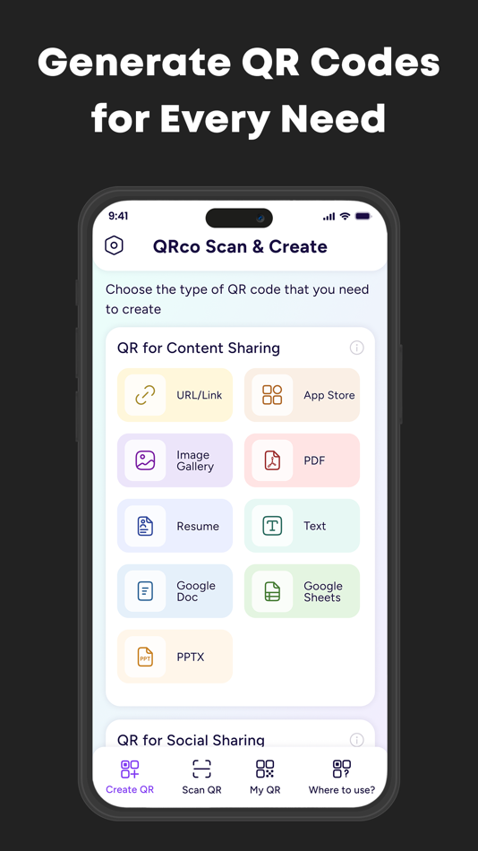 #1. QRco: Scan & Generate QR Code (iOS) By: Qtonz infosoft private limited
