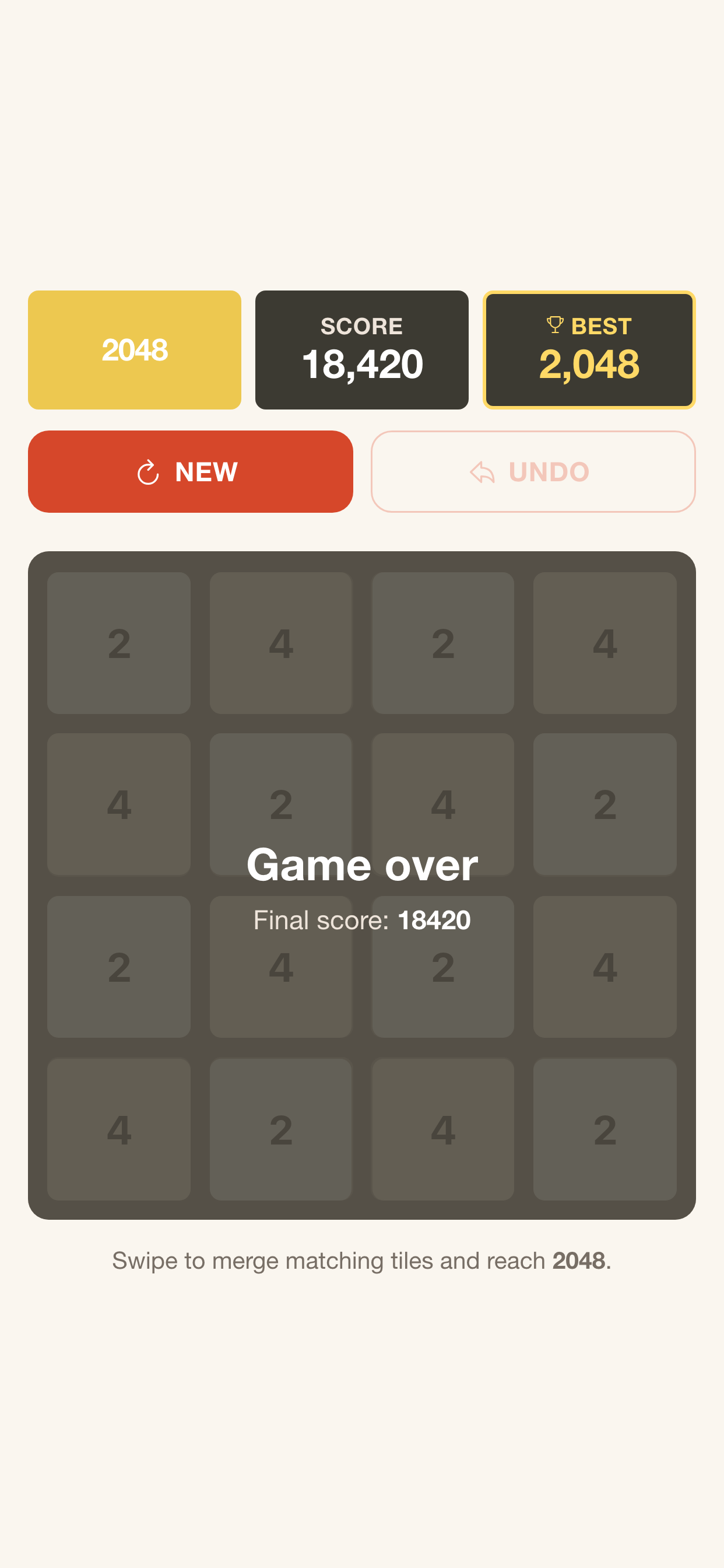 2048 Tile Merge screenshot 3