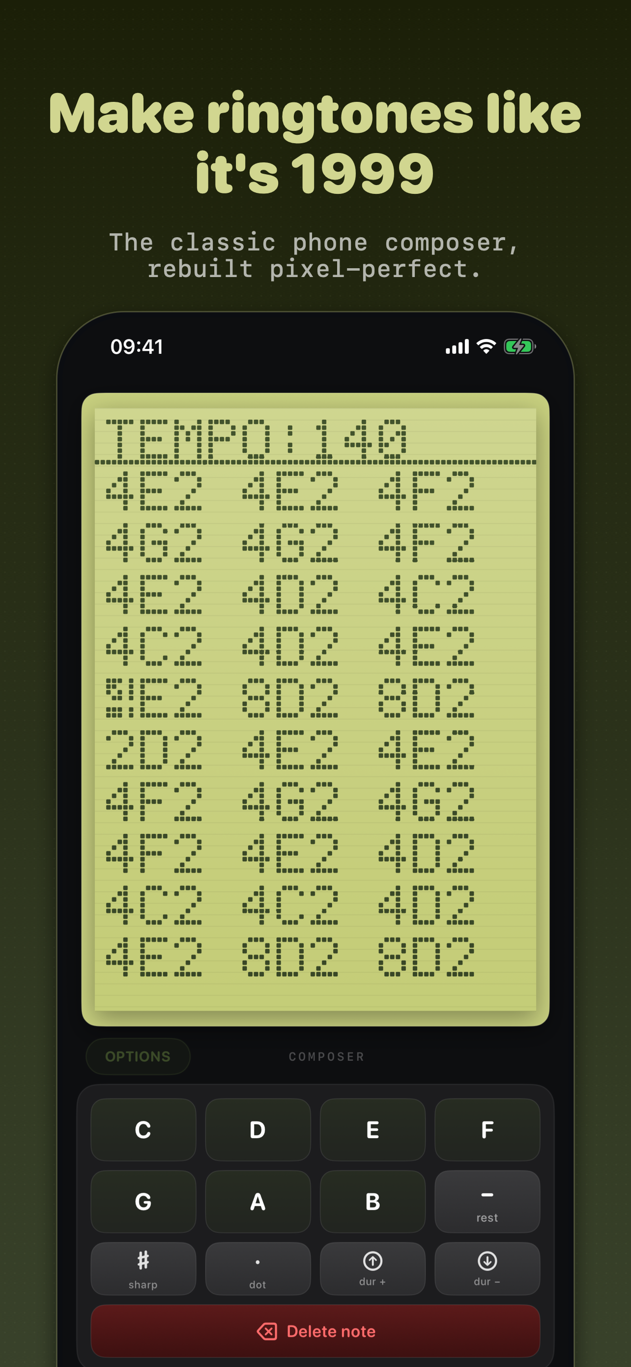 Old Phone Ringtone Composer