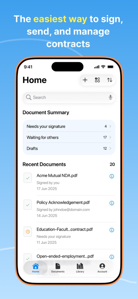 Signeasy－Sign Documents App - Productivity App | MWM