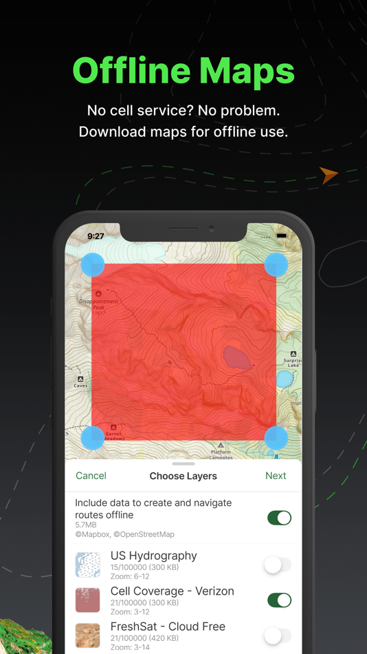 #2. Gaia GPS: Mobile Trail Maps (iOS) 由: TrailBehind