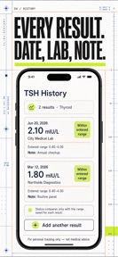 Blood Test Tracker: Lab Log screenshot