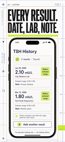 Blood Test Tracker: Lab Log Screenshot 4 of 10
