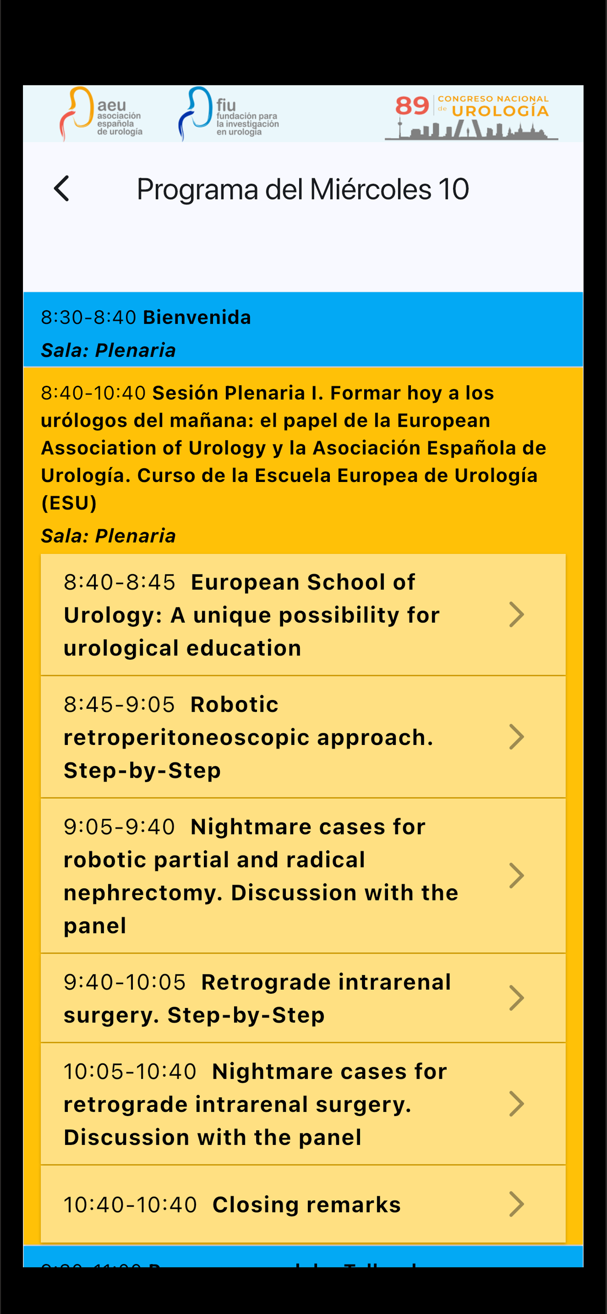 89 Congreso AEU screenshot 5