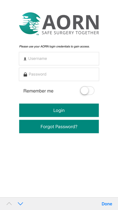 Screenshot #1 pour AORN Mobile