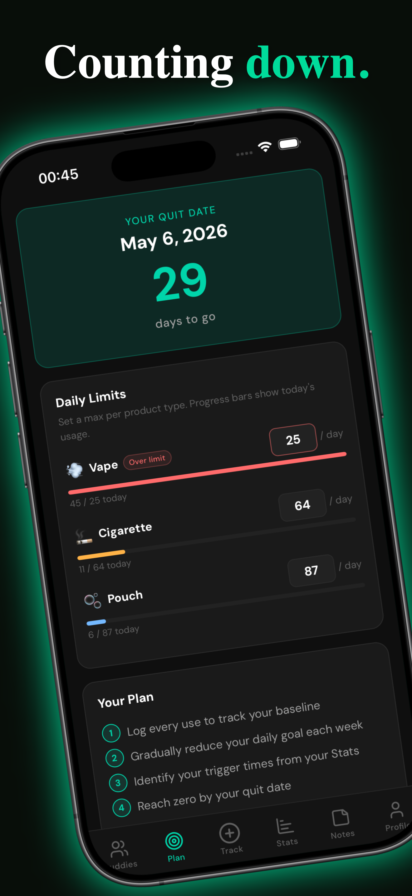 NicTrack: Quit Nicotine App