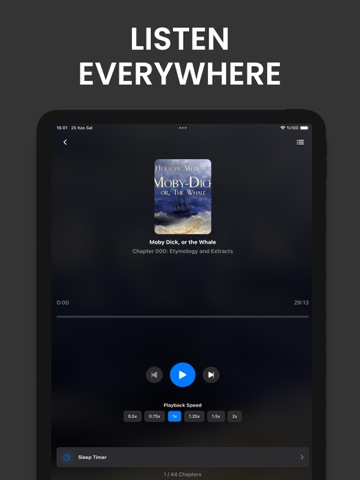 Librivox Audiobooks. iPad screenshot