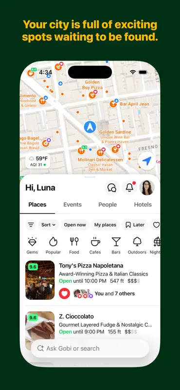 Gobi: AI Map with Friends screenshot 1 of 4