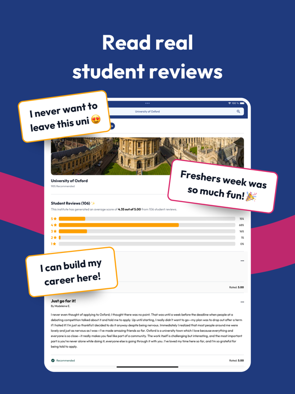 Uni Compare: Degree Courses UK iPad screenshot 5 - Education app