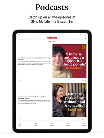 Good Housekeeping UK iPad screenshot
