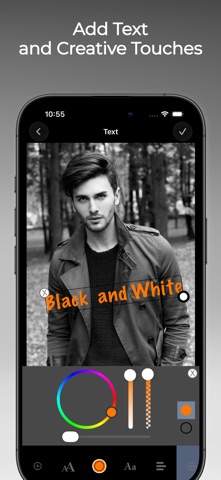 B&W Retro Photo Editor iPhone screenshot