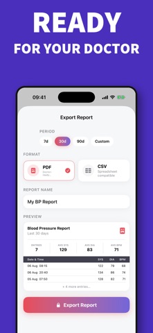 Blood Pressure Log & Monitor screenshot