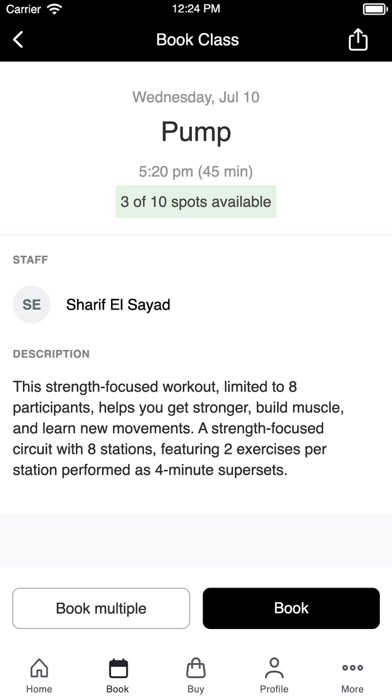 District Fitness Studio Screenshot