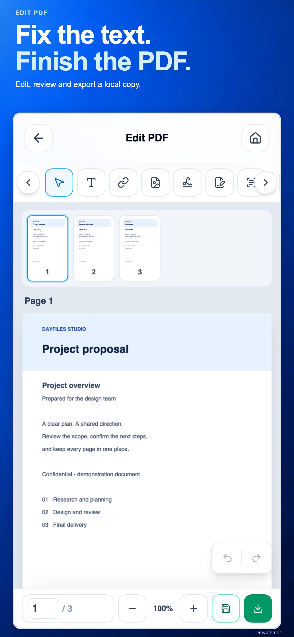 Screenshot 4 of Private PDF: Merge and Split
