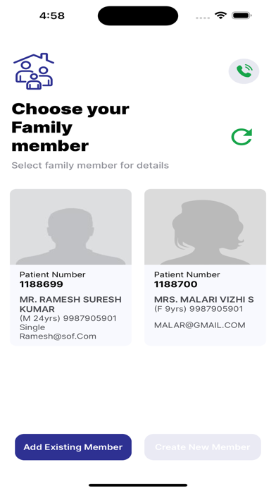 GKNM Hospital Patient Portal Screenshot