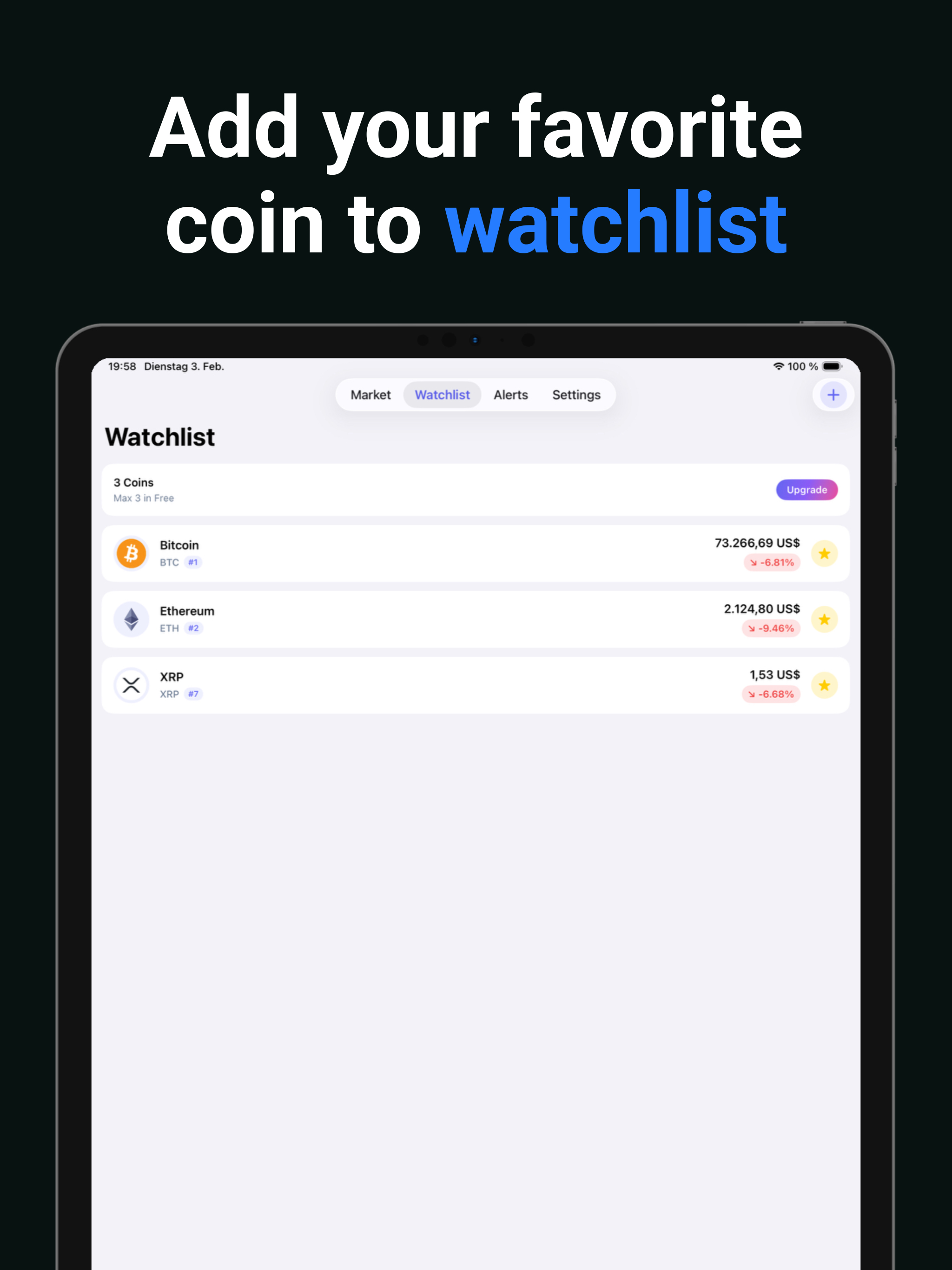 Crypto Alerts Notification