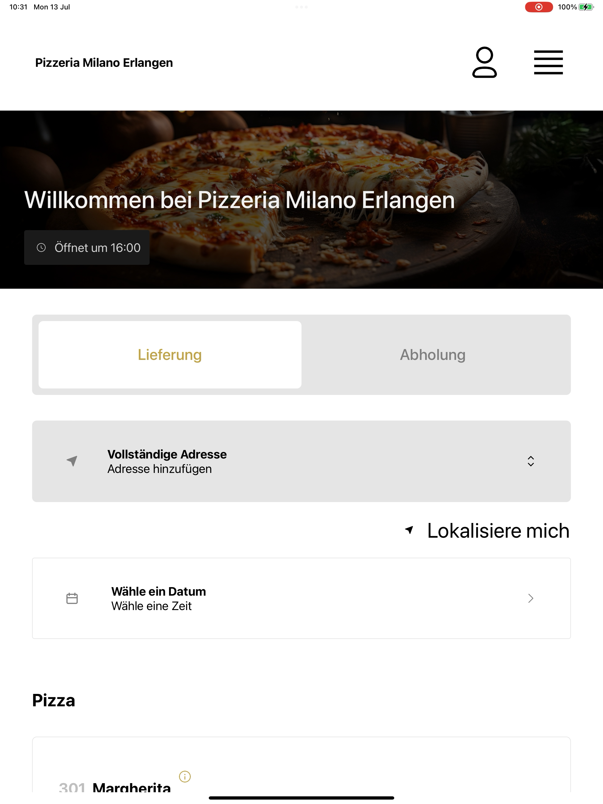 Pizza Milano Erlangen screenshot 14