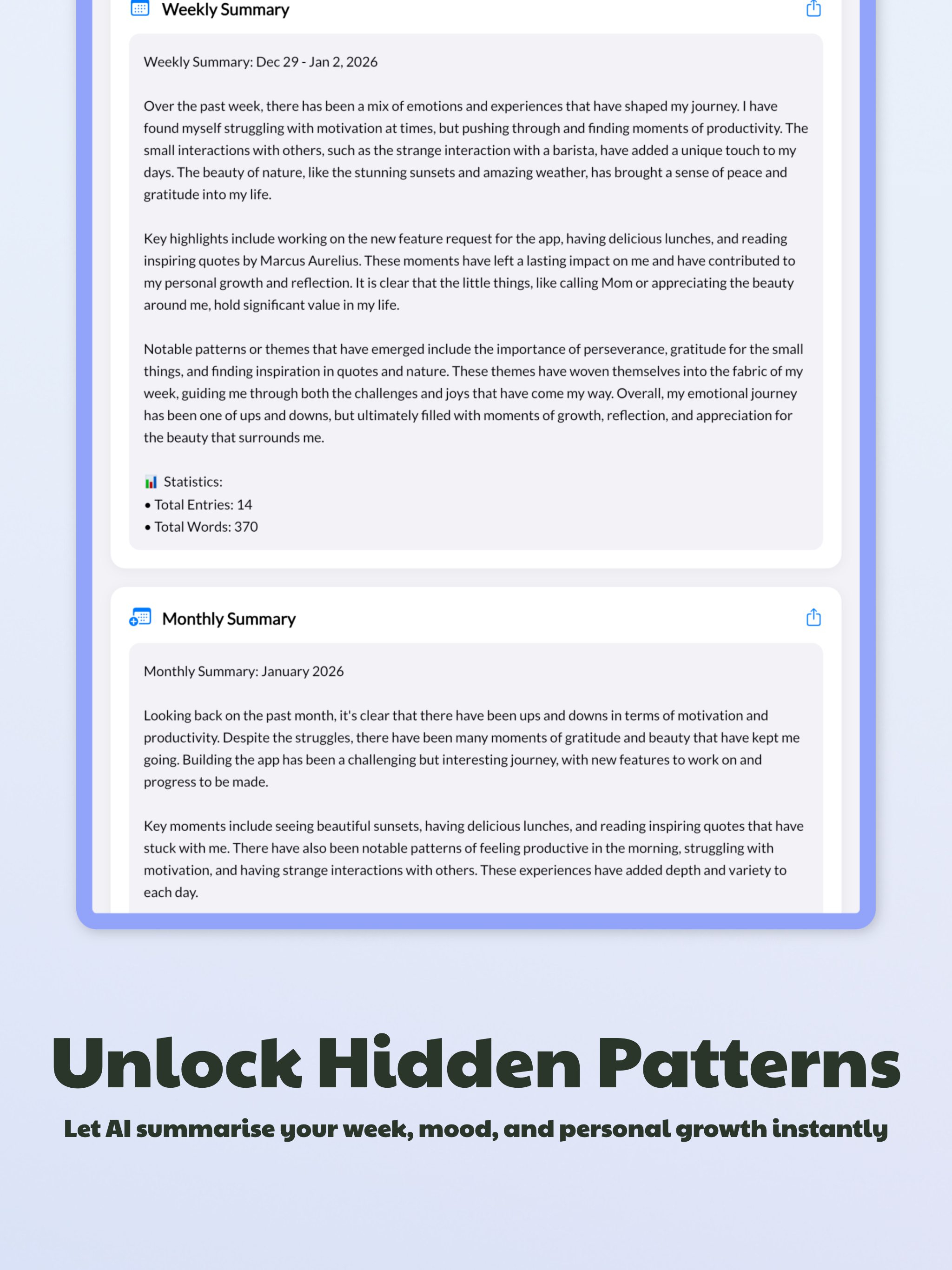 AI Journal & Mood Tracker