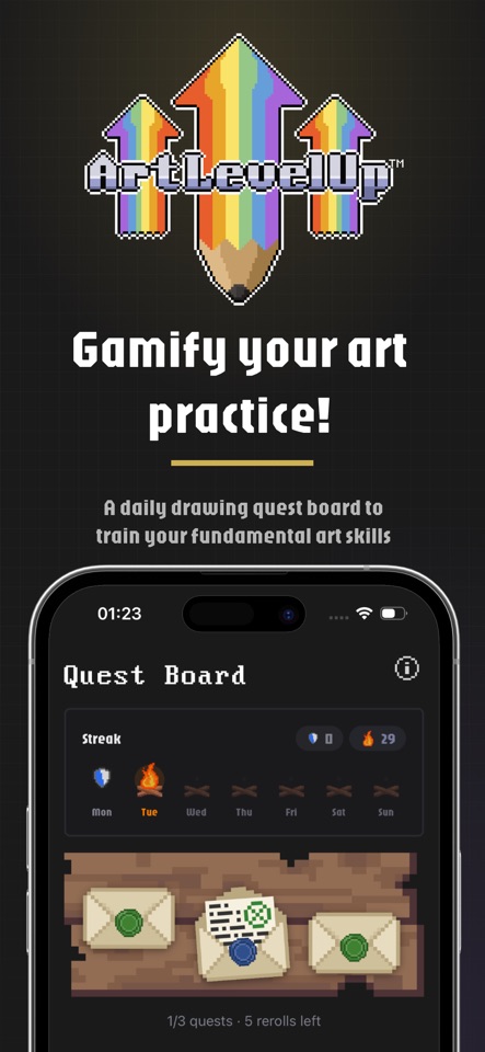 ArtLevelUp - Drawing Practice screenshot 1