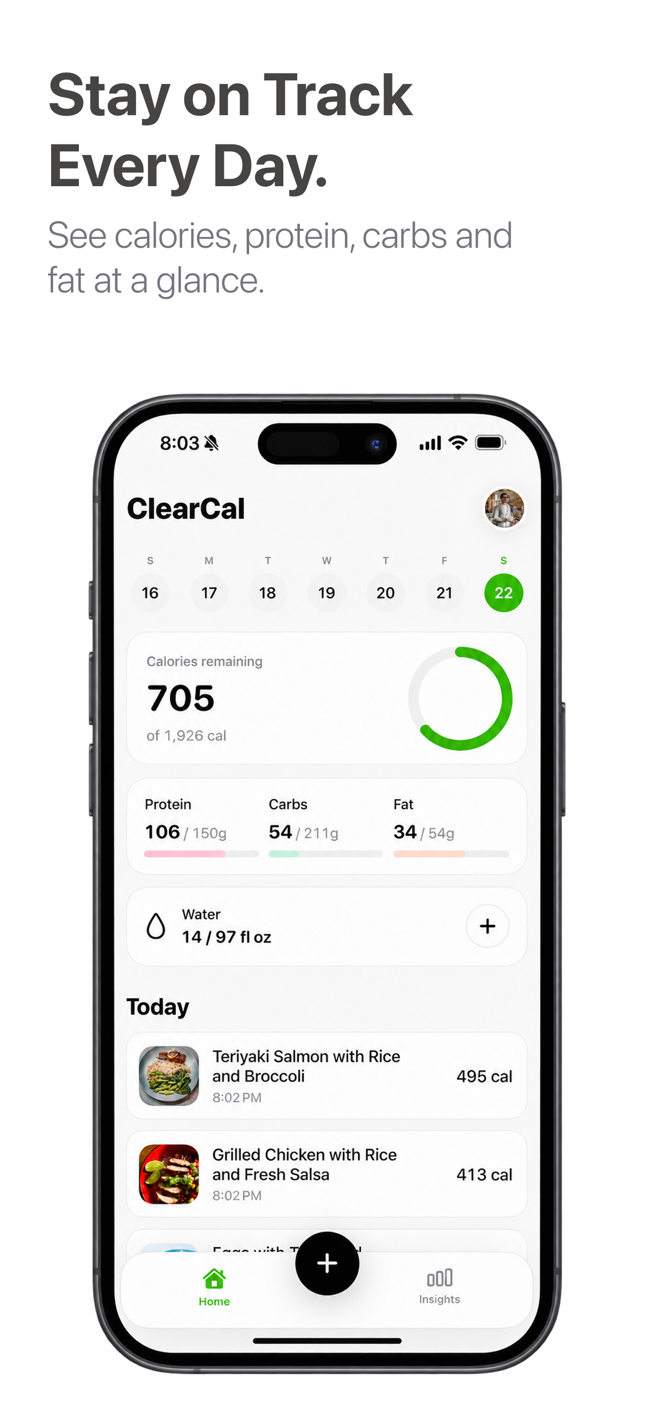 AI Calorie Tracker: ClearCal screenshot 3