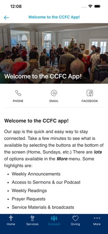 Christ Church Fox Chapel iPhone screenshot
