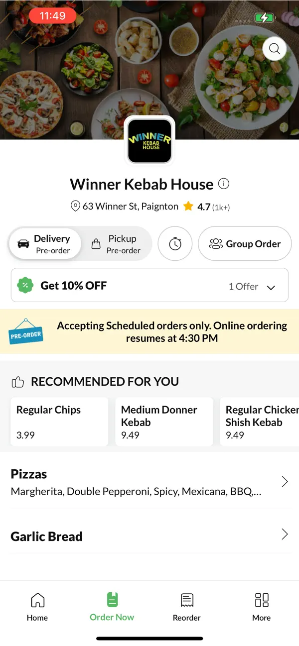 Screenshot #3 pour Winner Kebab House