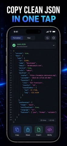 JSON Formatter Viewer Screenshot 8 of 10
