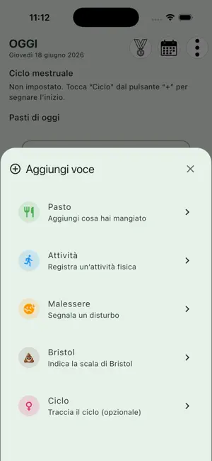 Diario Alimentare Semplice screenshot 2