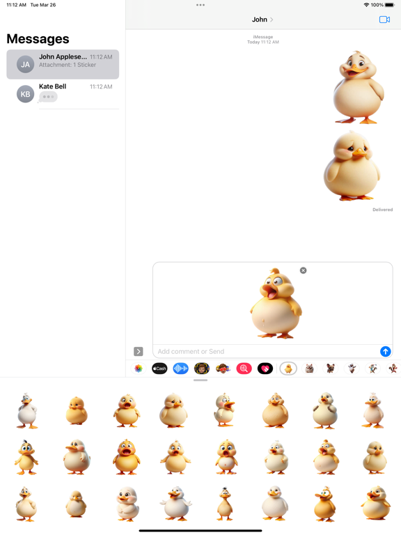 Screenshot #6 pour Fat Duckling Stickers