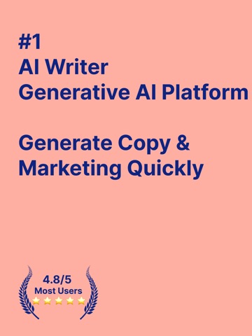 AI Writer Generative AI & Chat iPad screenshot