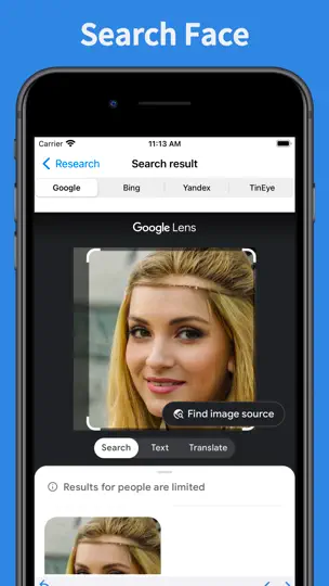 Скриншот Find Image Source на iPhone 1