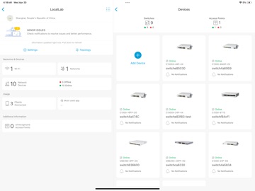 Cisco Business iPad screenshot