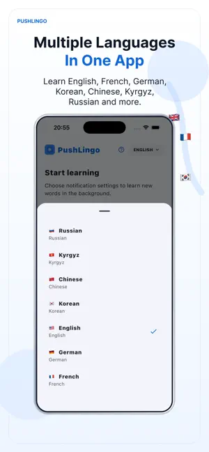 PushLingo: Learn by Notify screenshot 1