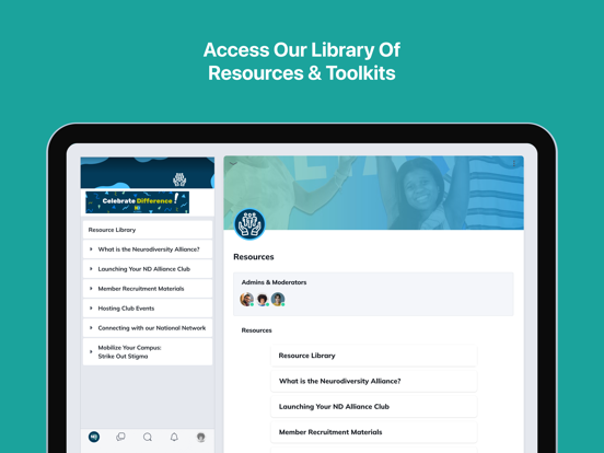 The Neurodiversity Alliance iPad screenshot 4 - Social Networking app