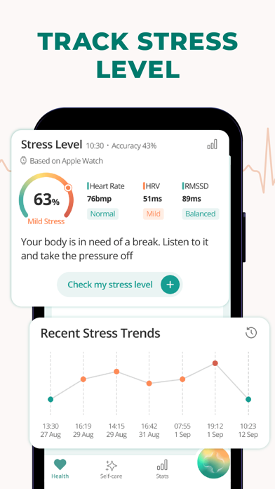 Pulsebit: Heart Rate Monitor iPhone screenshot