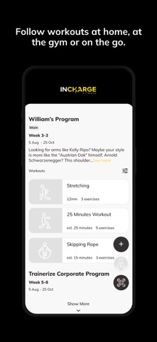 InChargeFitness screenshot